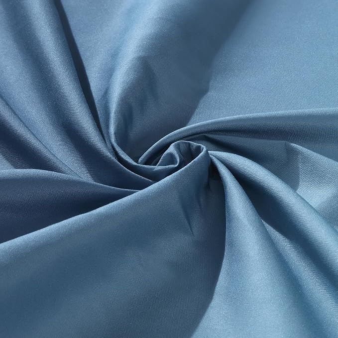 90 Inch Fabric Shower Curtain, Extra Long Blue Ombre Shower Curtains - Image 2