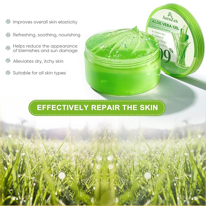 Aero Zen 99% Pure & Organic Aloe Vera Gel - Image 2