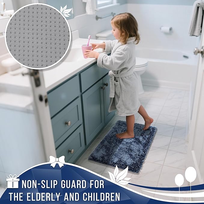Yimobra Large Bathroom Rug Non Slip 36x24 Inch, Extra Thick Soft Absorbent - Image 6