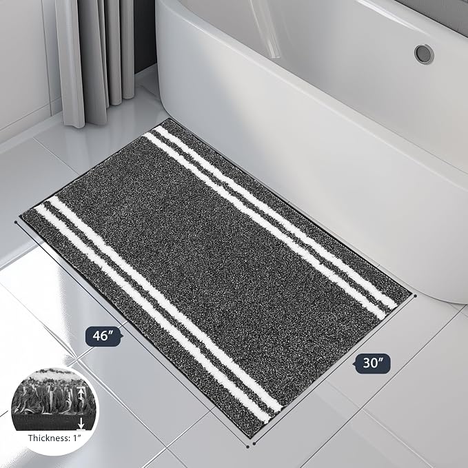 PURRUGS Bathroom Rug Non-Slip Machine Washable 30" x 46", Super Absorbent and - Image 7