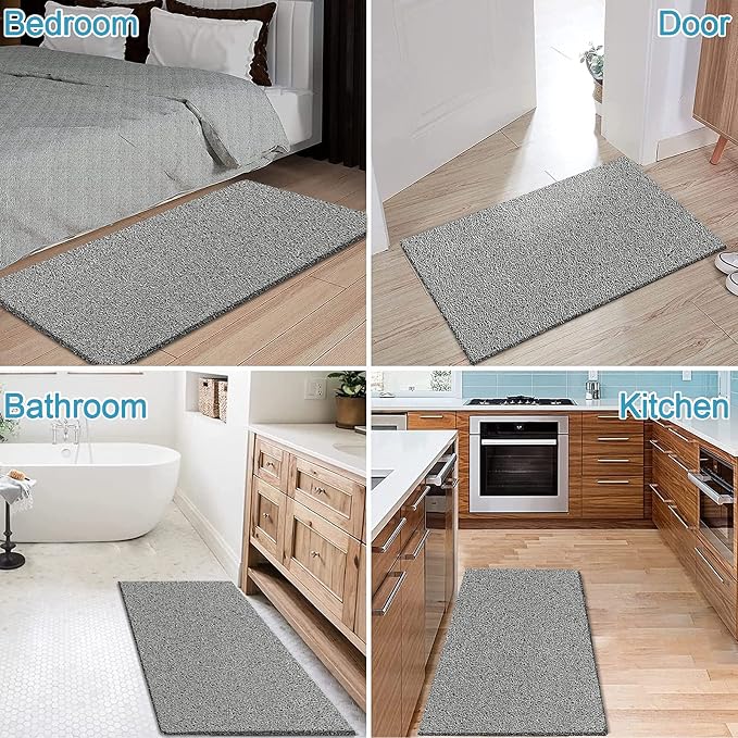 godehone Shower Mats Non Slip Without Suction Cups, PVC Loofah Bathroom Mats - Image 5