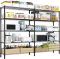 5 Tier Storage Racks Shelving, Heavy Steel Pantry Shelves, Adjustable Wire by Unknown