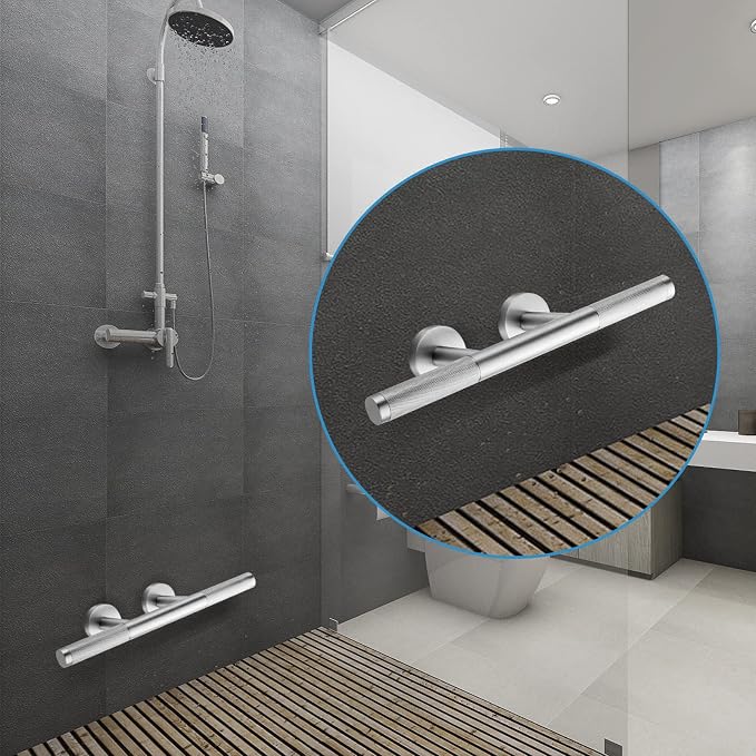Shower Foot Rest, Brushed Nickel Shower Footrest - Image 2