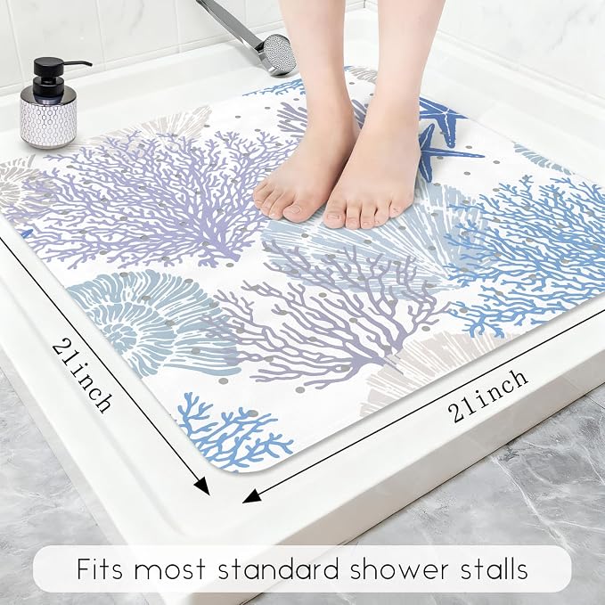 Bathtub Mat Non Slip, Square Bath tub Mat Shower Floor Mat - Image 2
