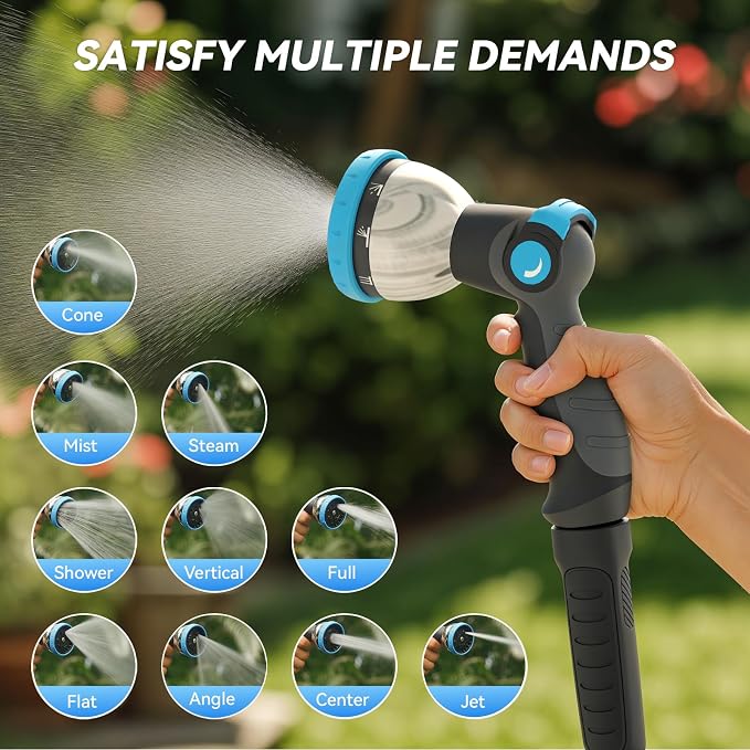 Garden Hose Nozzle, Heavy-Duty Water Hose Sprayer Nozzle - Image 3