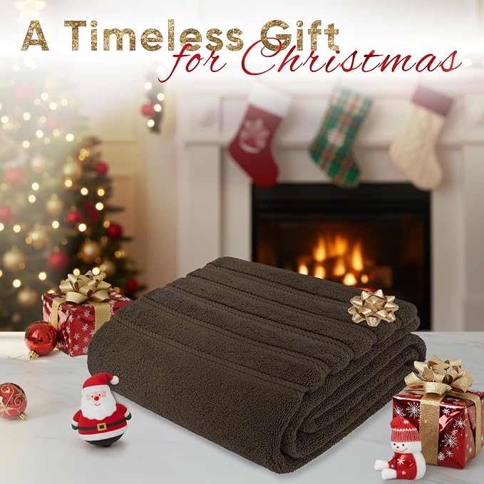 American Soft Linen 35x70 Jumbo Large Bath Towels, 600 GSM 100% Cotton Turkish - Image 2