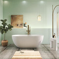 59" Premium Solid Surface Freestanding Bathtub by HIGEINE