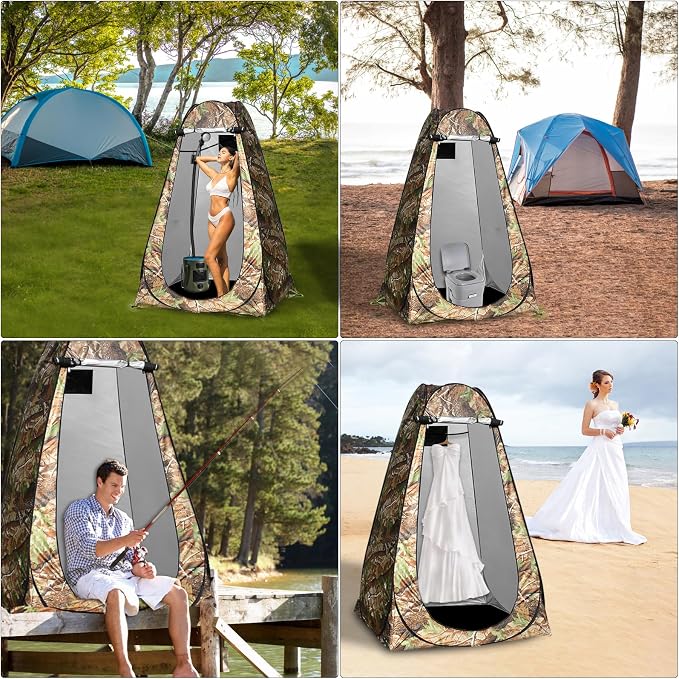Portable Hot Shower for Camping, Pop Up Shower Tent, Rechargeable Camping Shower - Image 6