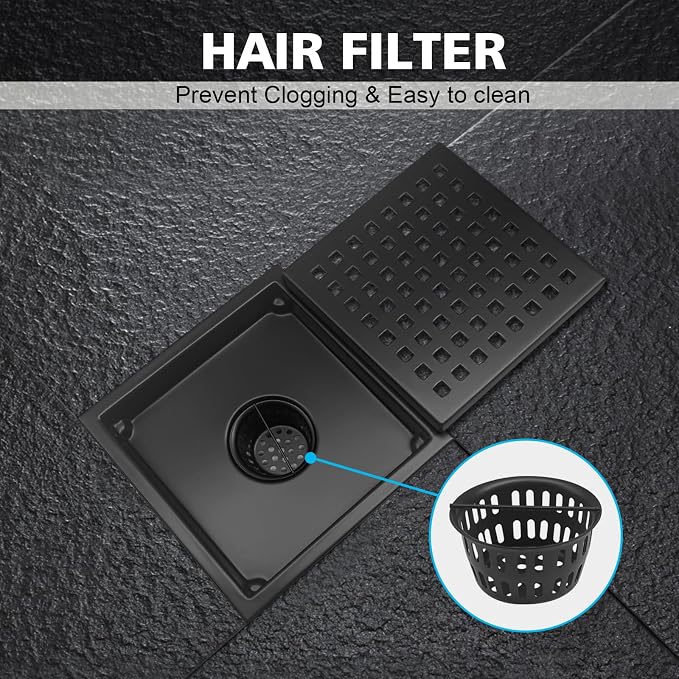 4 Inch Square Shower Drain - Image 6
