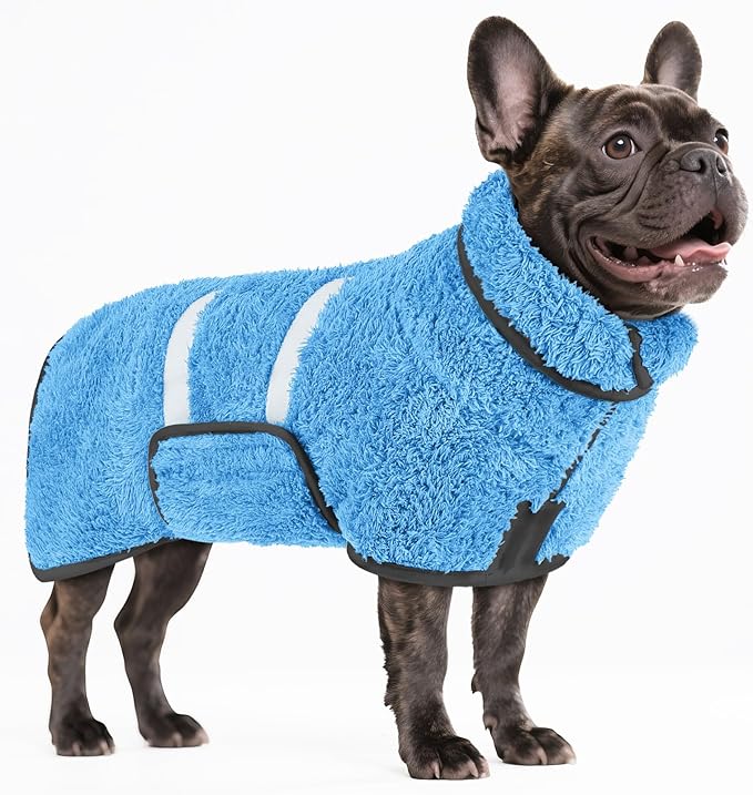 Bienbee Dog Bathrobe, Quick Drying Super Absorbent Dog Robes by Bienbee