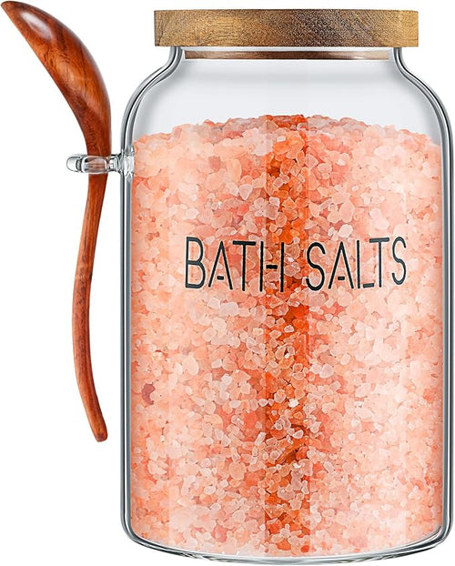 1 Piece 94 oz Bath Salts Glass Jar by SiliFine