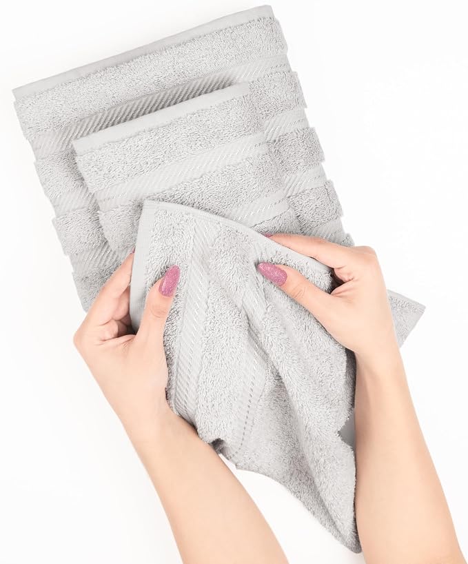 American Soft Linen Premium 3 Piece Towel Set, 1 Bath Towel 1 Hand Towel 1 - Image 6