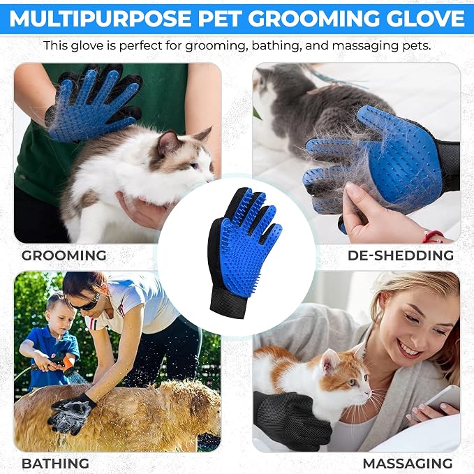 Pet Grooming Glove- pet washing Glove - Image 6