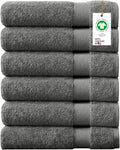 Delara 100% Organic Cotton Towels 650 GSM Plush Feather Touch Quick Dry Bath by Delara