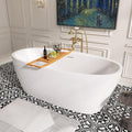 67" Free Standing Tub, Pure Acrylic Freestanding Bathtub, Stylish Stand Alone by Sylonwill