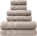 SOFE H&L | Olea Luxury Turkish Cotton Bath Towels Set of 6 : 2 Bath Towels 2 by SOFEHomeLiving
