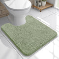OLANLY Toilet Rugs U-Shaped 20x20, Extra Soft Absorbent Chenille Contour by OLANLY
