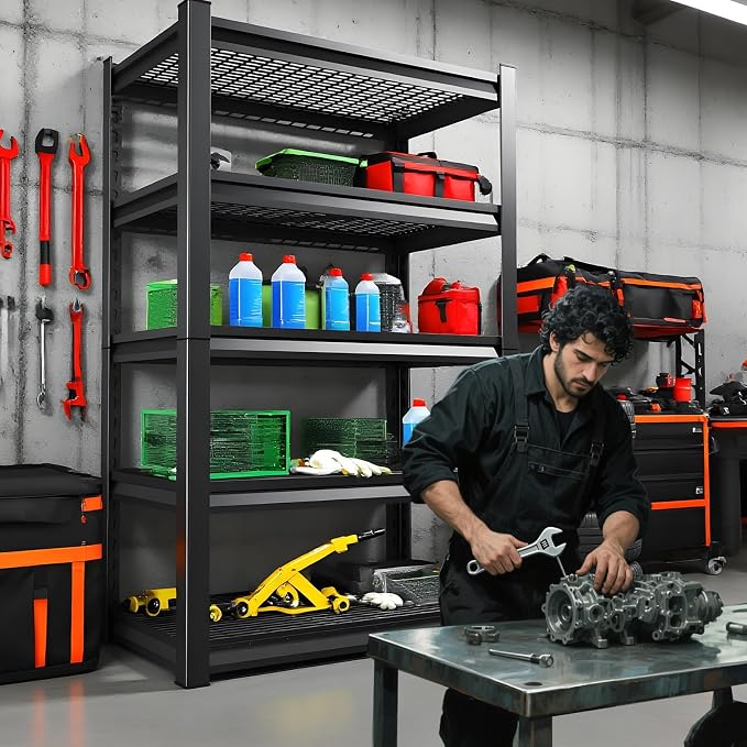 Garage Shelving, Heavy Duty Garage Storage Shelves, Metal Shelving Unit - Image 7
