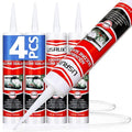 4 Pack Aquarium Silicone Clear Sealant, High Elasticity, Safe by Unknown