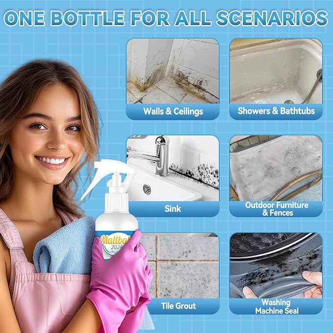 Wall Cleaner Spray, Household Mold Stain Cleaning Spray Deep Clean, All-Purpose - Image 2