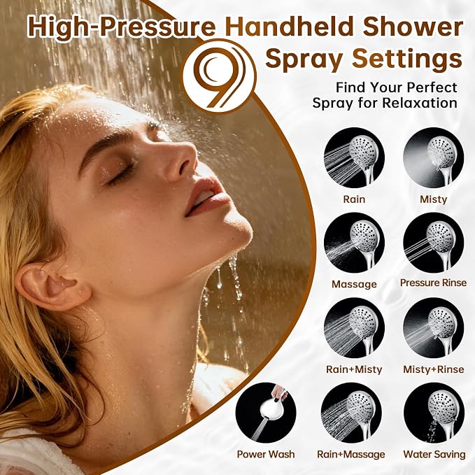 BRIGHT SHOWERS Rain Shower Head - Image 2