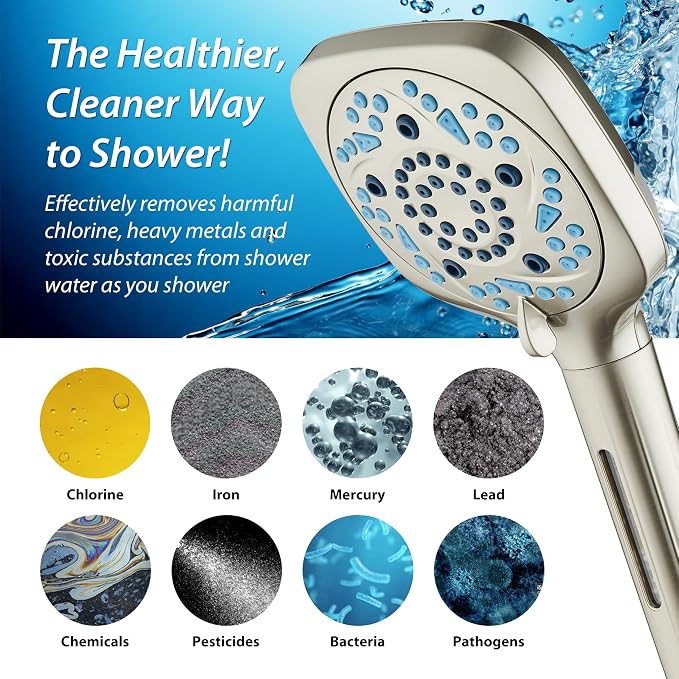 AquaCare High Pressure 10 Spray Mode Filtered Showerhead - Image 6