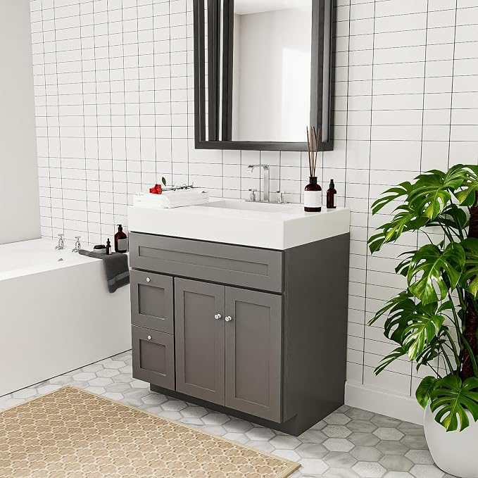 KitchenMan Bathroom Vanity 36 Inch Unassembled Bathroom Sink Cabinet - Image 5