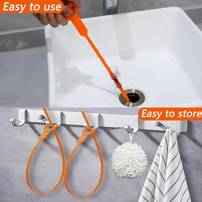 6PCS 25inch Drain Clog Remover Tool, hair clog remover tool, sink snake drain - Image 7