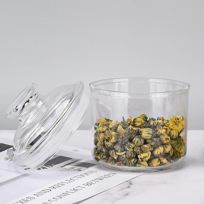 13.5oz Small Acrylic Storage Jar, Airtight Lid - Image 4