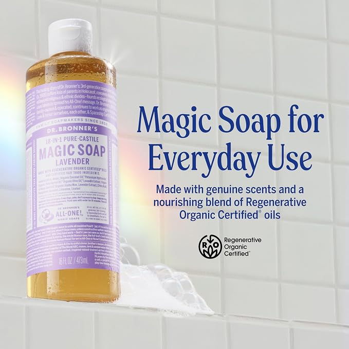 Dr. Bronner's Pure-Castile Magic Liquid Soap- Made - Image 2