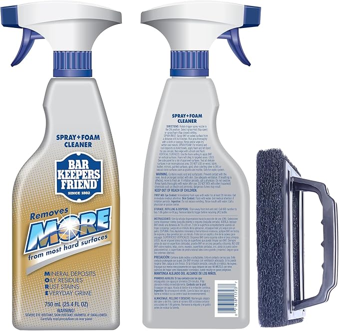 Daily Shower Spray Kit with 2 Items, Hard Water Spray Foam Cleaner with Glass - Image 8