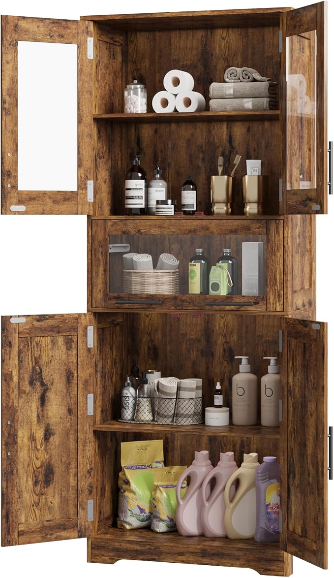 GAOMON Tall Bathroom Cabinet, Freestanding Storage Cabinet - Image 9