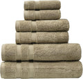 SOFE H&L | Olea Luxury Turkish Cotton Bath Towels Set of 6 : 2 Bath Towels 2 by SOFEHomeLiving