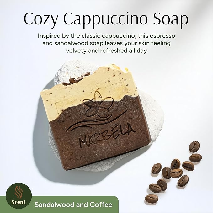 Marbela Cosmetics Cozy Cappuccino Handmade Soap Bar - Image 2