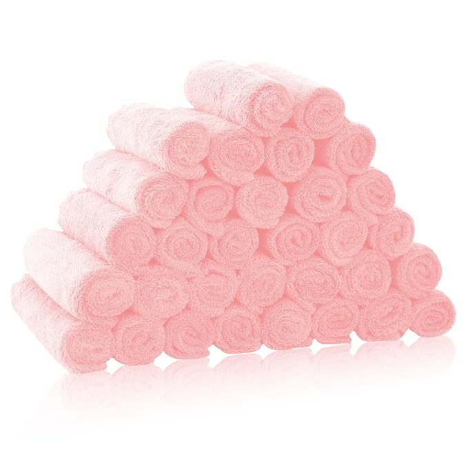 32 Pack Baby Washcloths by BAMBOO+QUEEN
