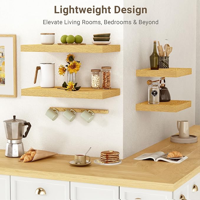 Vivelove 10" Deep Floating Shelves Over Toilet, 10.2" Wall Shelves - Image 6