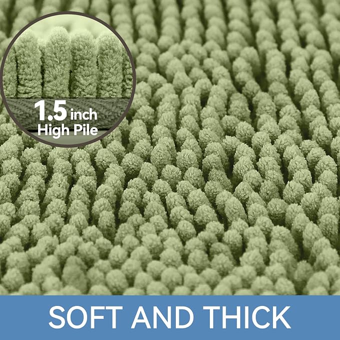 Bcoimo 24"×17" Absorbent Bath Mat, Non-Slip - Image 3
