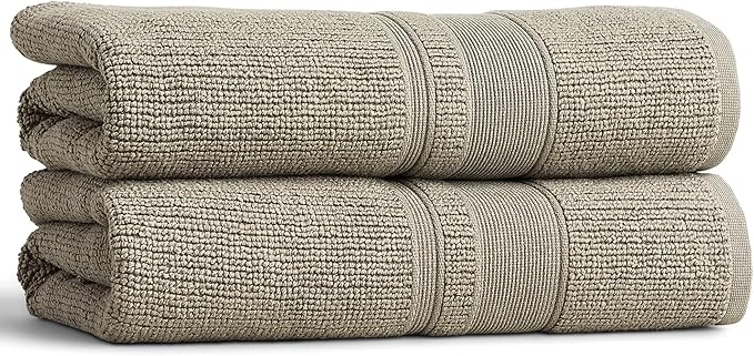 Preston Lane Douro Bath Towel Set – 2 Pack Luxury Cotton Towels, Ultra Soft & by PrestonLane