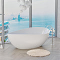 63" Freestanding Solid Surface Bathtub by ABRUZZO