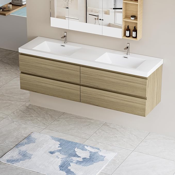 72" Floating Bathroom Vanity by Unknown