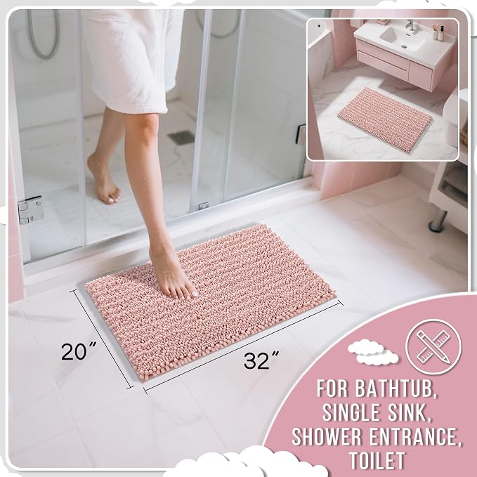 Yimobra Bathroom Rugs Non Slip Washable 32x20 Inch - Image 2