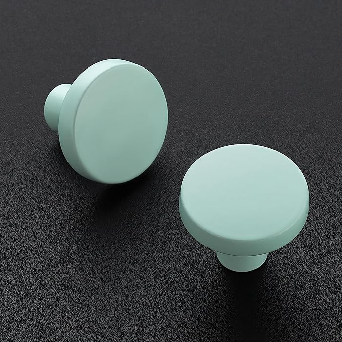 Ravinte 5 Pack Drawer Pulls 1-1/4 Inch Kitchen Cabinet Knobs Solid Round - Image 2