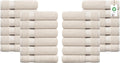 Delara 100% Organic Cotton Towels 650 GSM Plush Feather Touch Quick Dry Hand by Delara