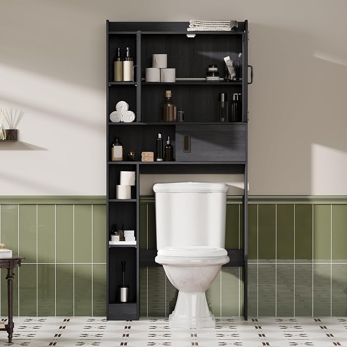 ChooChoo Over The Toilet Storage Cabinet, Farmhouse Bathroom Storage Cabinet - Image 5