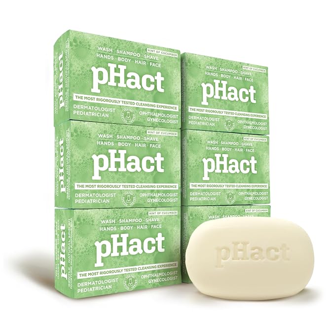 ANDREW LESSMAN pHact Moisture-Rich, Soap-Free Cleansing Bar Cucumber. Natural - Image 2