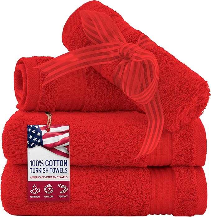 American Veteran Towel, 100% Cotton Turkish Washcloths by American+Veteran+Towel