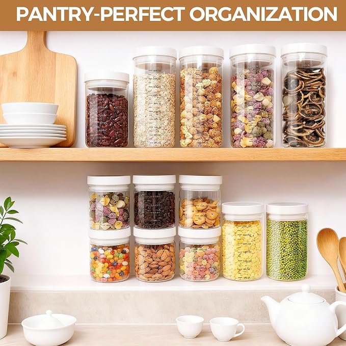 Danbark Set of 6 18oz Airtight Glass Storage Canisters - Image 8