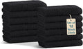Casa Platino 100% Cotton Washcloths 12 Pack by CasaPlatino