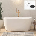 FerdY Tahiti 55" Acrylic Freestanding Bathtub, Elegant Oval Shape Soaking by FerdY