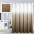 MitoVilla Brown Ombre Shower Curtain Set by MitoVilla